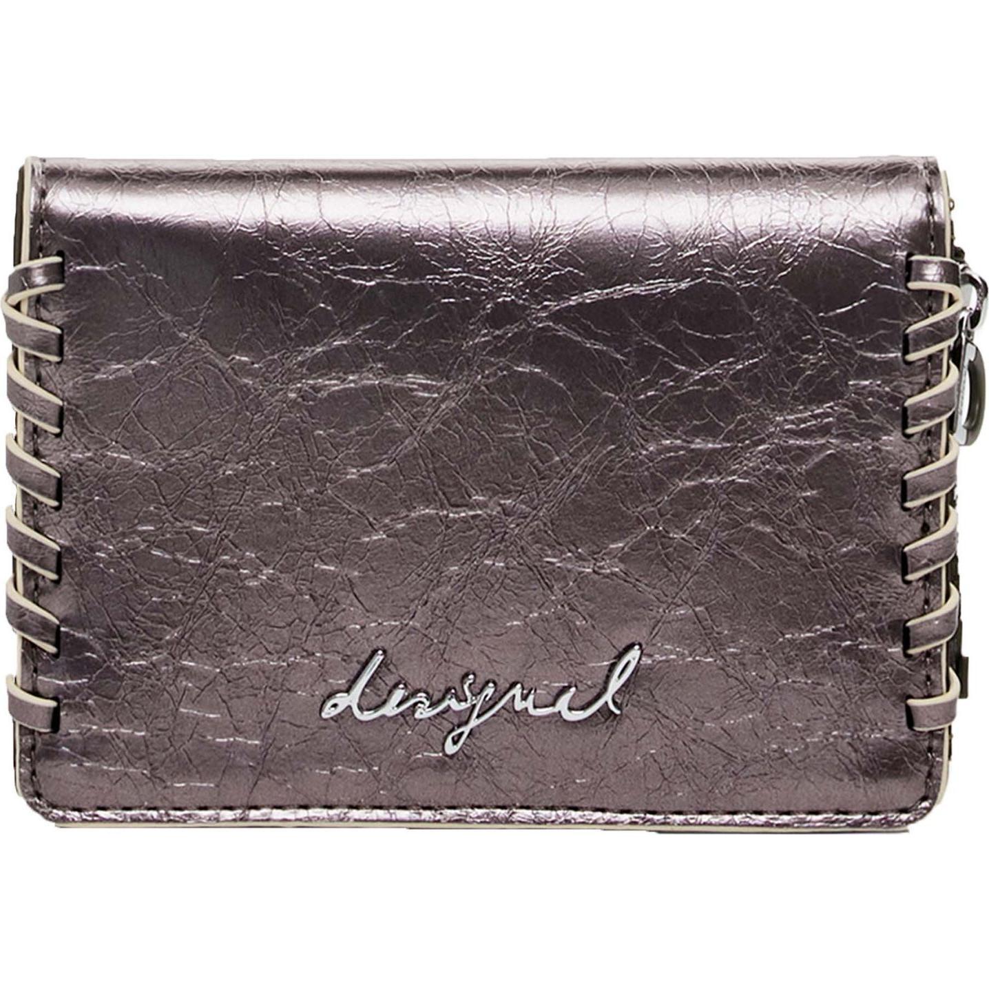 Desigual Donna Argento Donne, Portafoglio, Greta Geldbörse 13.5 Cm,