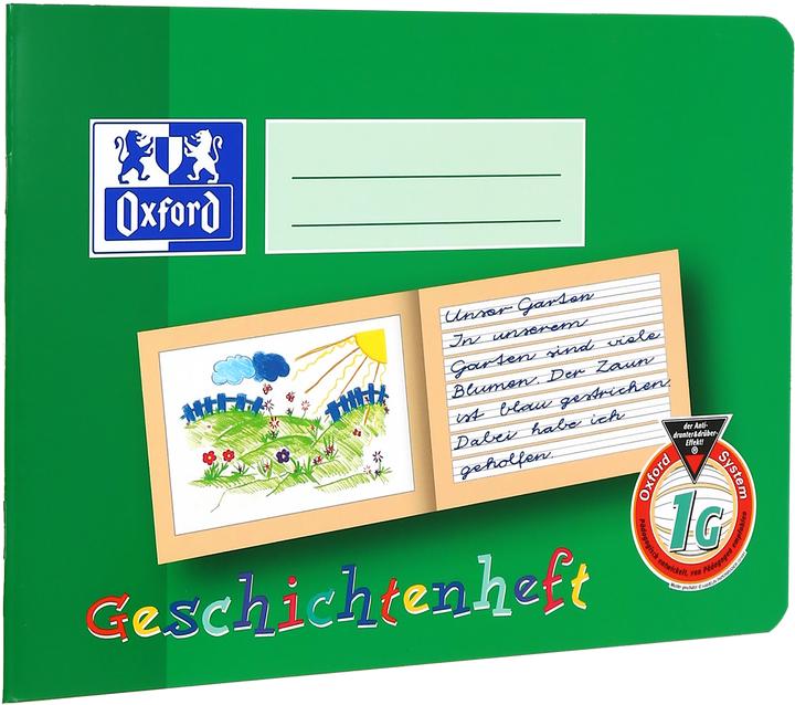 Image du produit Oxford Cahier d'histoires, A5 horizontal (A5, À rayures, Couverture souple)