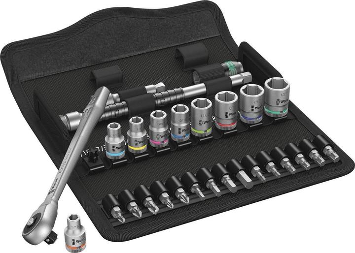 Produktbild Wera 8100 SA 10 Zyklop Metal-Knarrensatz (1/4")