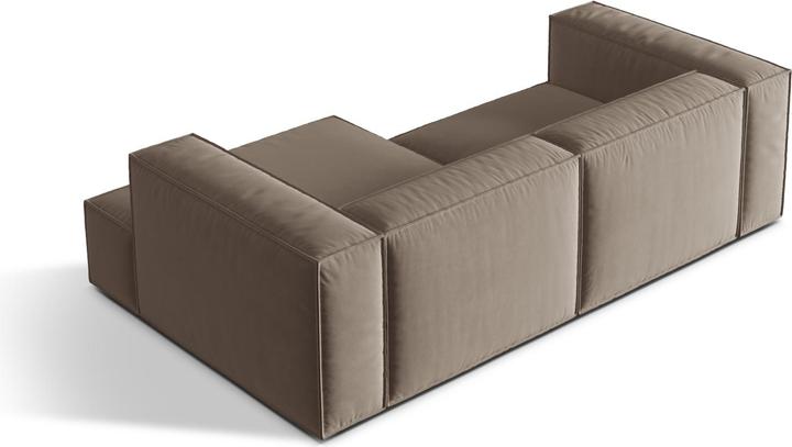 Image du produit Micadoni Canapé D'Angle Droit Modulaire, "Nuria", 3 Places, 147x252x72 Fabriqué en Europe (Canapé d'angle, Canapé modulaire)