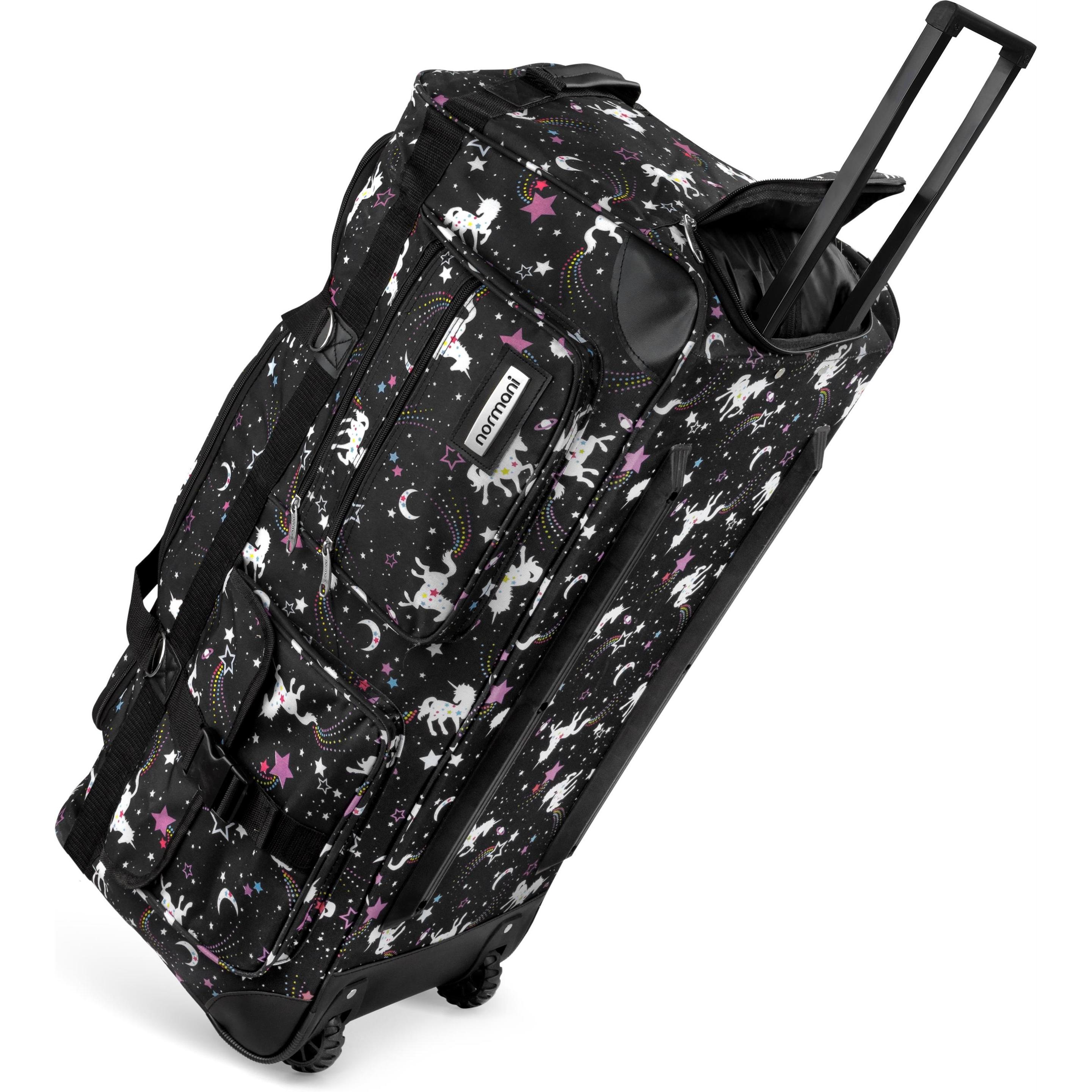 Normani, Koffer, Jumbus 100, Schwarz, Weiss, Pink, (100 l)