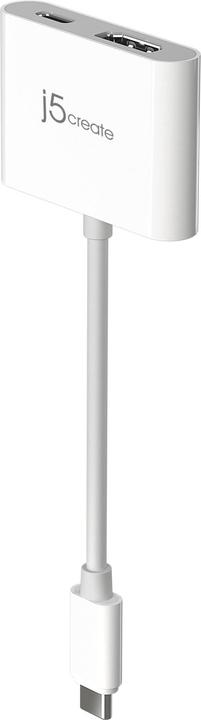 Produktbild j5Create JCA152-N, 0,82 m, USB Typ-C, HDMI + USB Type-C, Männlich, Weiblich, Gerade (HDMI, USB Typ-C, 8.20 cm)