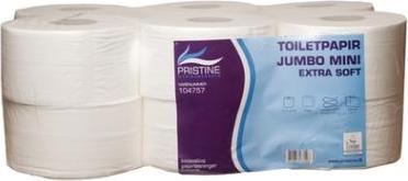 Immagine prodotto Multi Toiletpapir Pristine Extra Soft Jumbo Mini 2-lag Ø18 cm 160 m Nyfiber,12 rl/krt