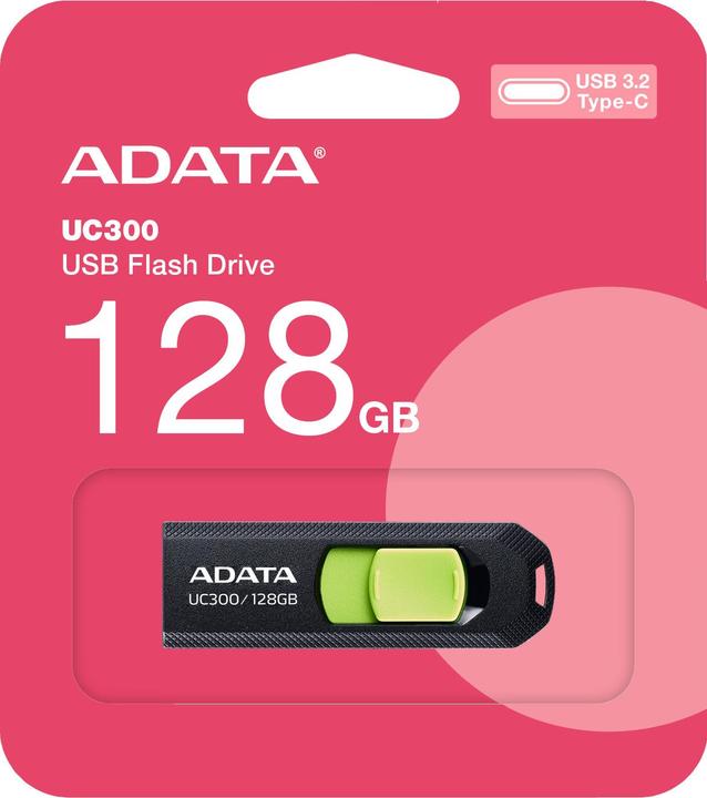 Productafbeelding Adata USB 128GB UC300 bkgn 3.2 USB Type C Interface USB 3.2 Gen 1 (128 GB, USB-C)