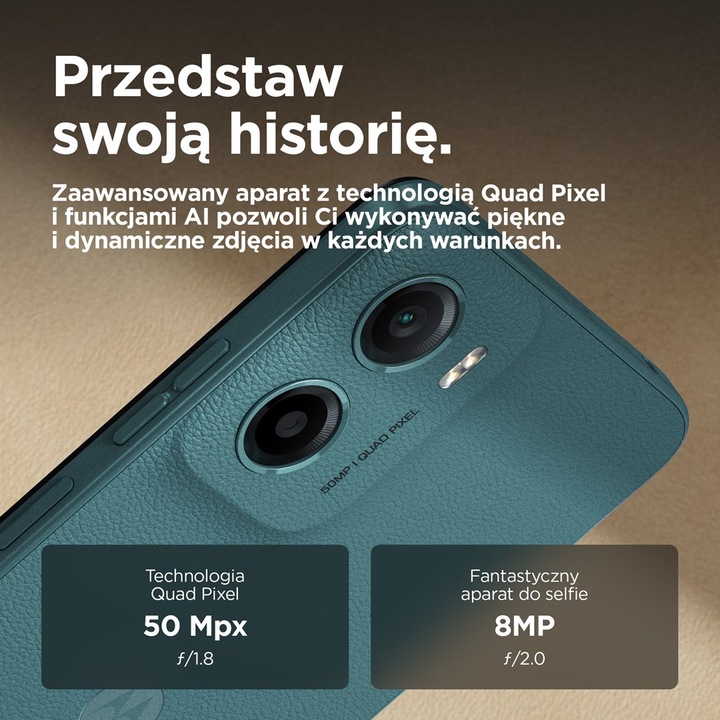 Produktbild Motorola moto g05 (128 GB, Green, 6.67", Dual SIM, 50 Mpx, 4G)