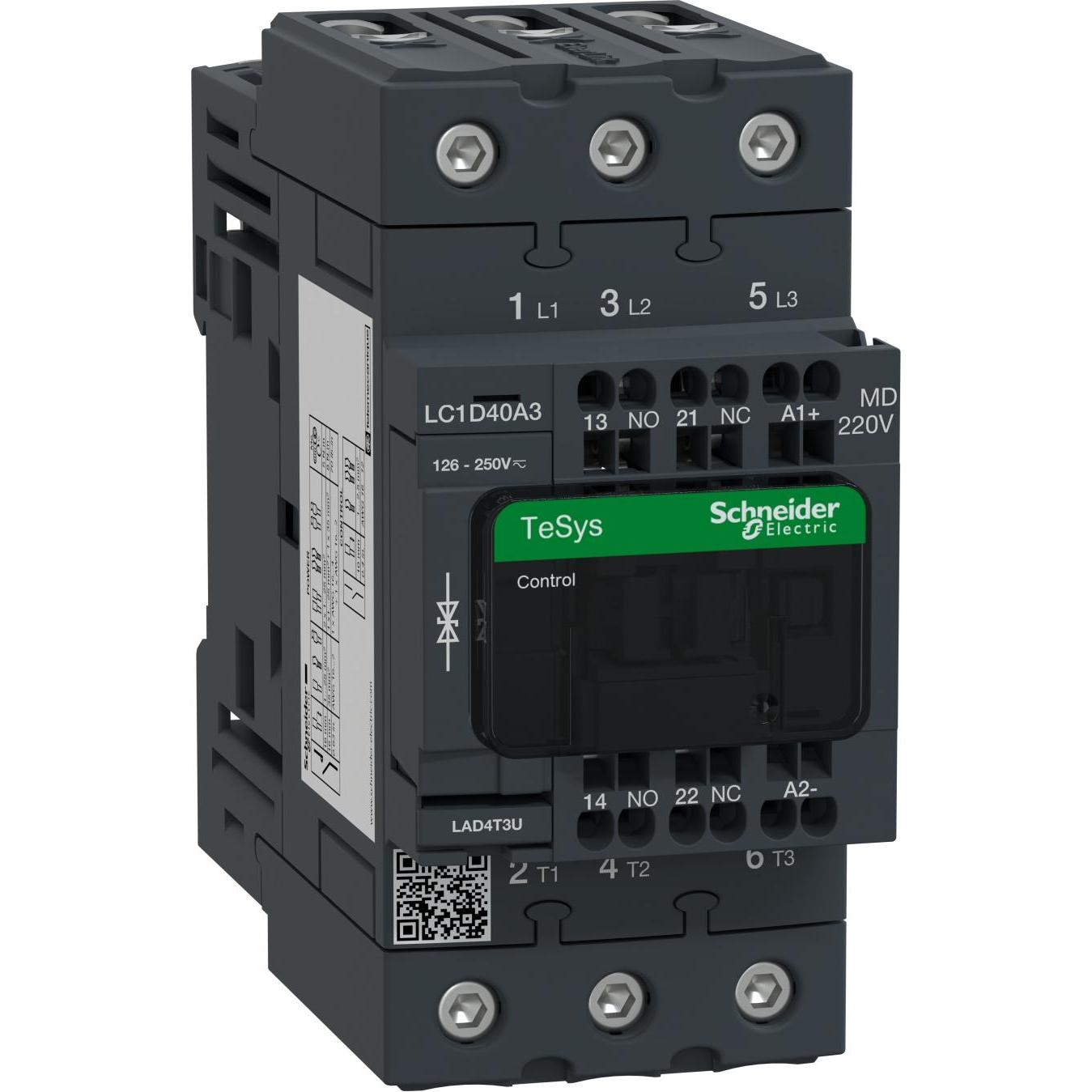 Thumbnail - Schneider Electric Leistungsschütz LC1D40A3MD, Relais