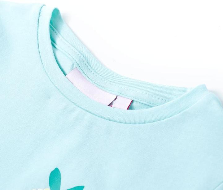 Immagine prodotto vidaXL T-shirt per bambini azzurro 104,Materiale: 95 % cotone. 5 (104)