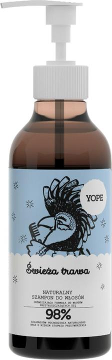 Yope Natural Hair Shampoo Fresh Grass 300Ml (300 ml, Flüssiges Shampoo)