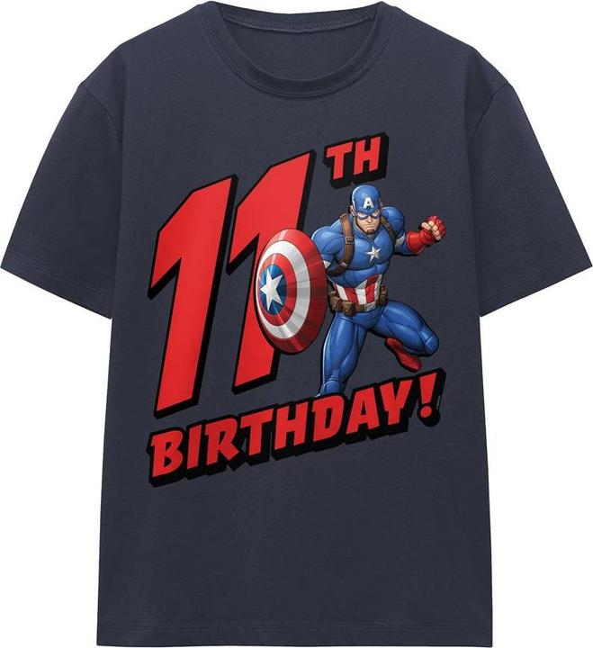 Produktbild Captain America TShirt 11. Geburtstag (M)