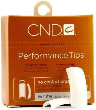 CND Creative Nail Design Performance Tips White #8 16998 by Creative Nail Design (White)