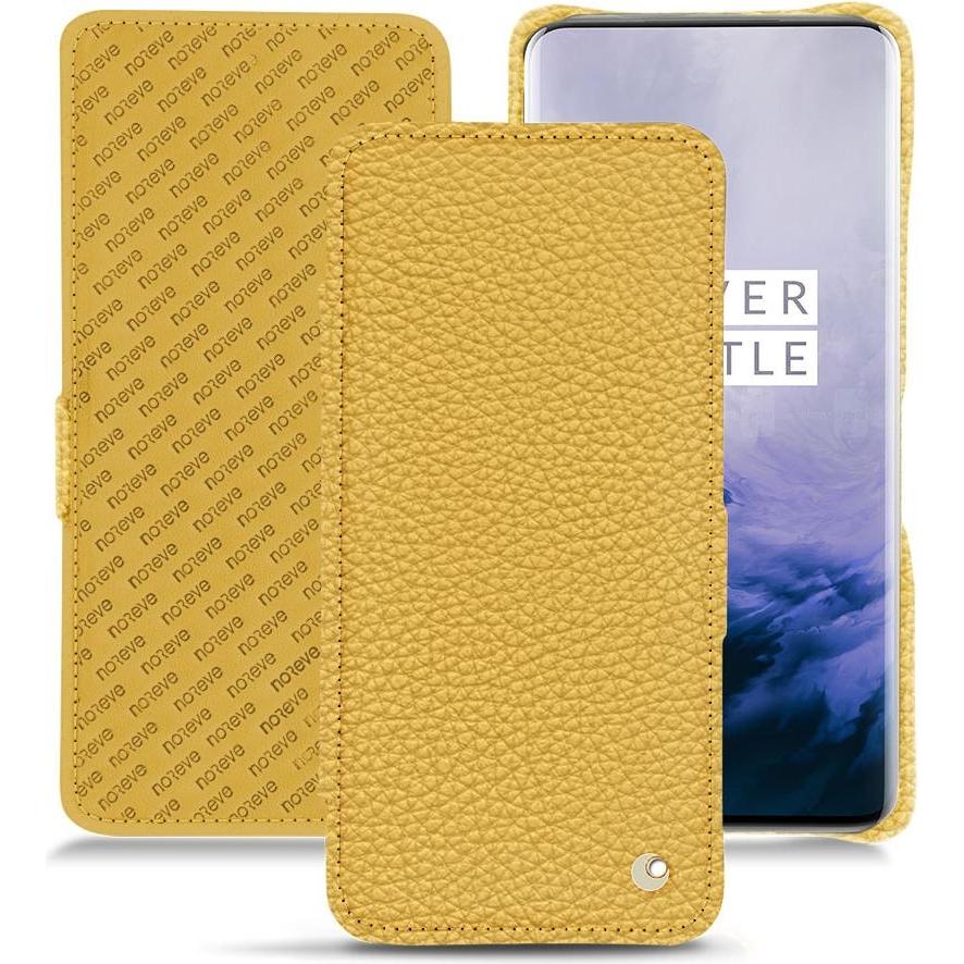 Noreve Lederschutzhülle horizontal (OnePlus 7 Pro), Smartphone Hülle, Orange