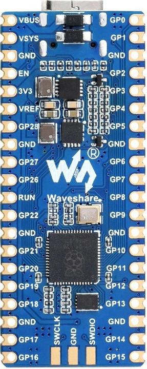 Actual product image WaveShare RP2040-LCD Raspberry Pi Pico based MCU with LCD screen