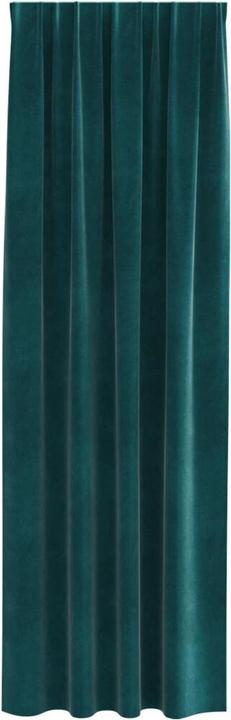 Produktbild VidaXL Verdunkelungsvorhänge mit Klettband 2 Stk. Dunkelgrün Samt (140 x 225 cm)