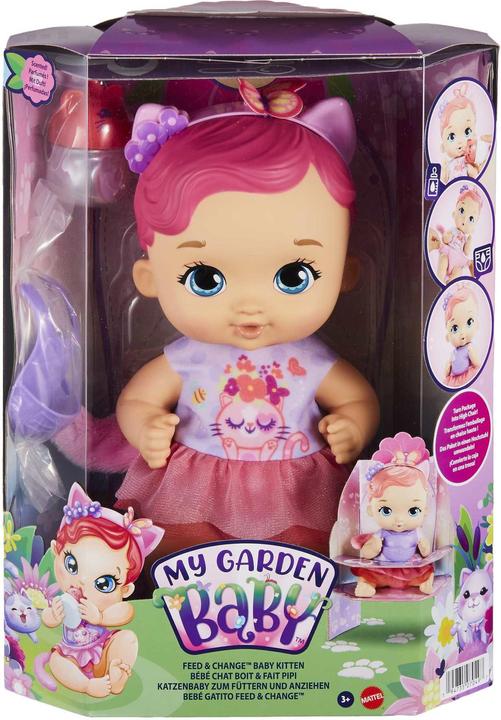 Image du produit My Garden Baby O/S Core Baby - Cheveux roses et jupe rouge Kitten