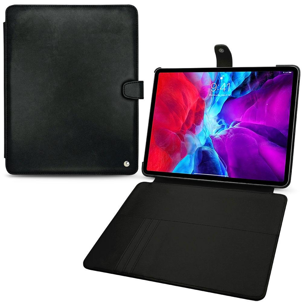 Noreve Lederschutzhülle Wallet (iPad Pro 12.9 2020 (4. Gen)), Tablet Hülle, Schwarz