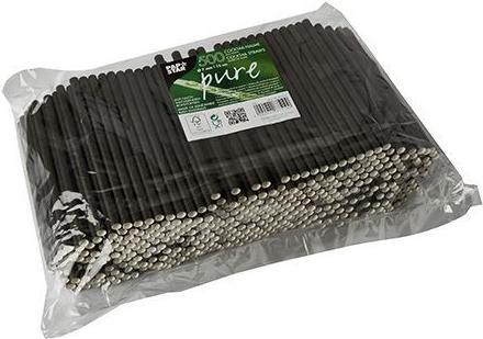 Image du produit Papstar Paille à cocktail noire 7mm (500 x)