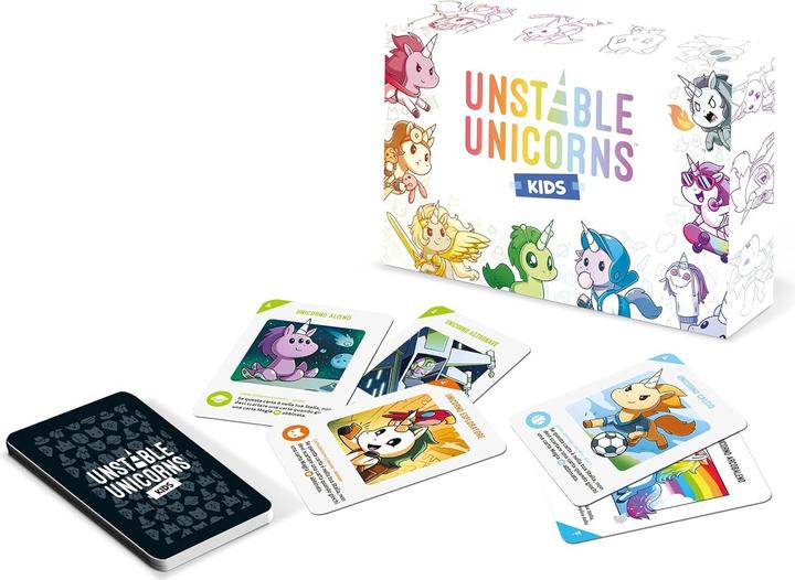 Produktbild Asmodée Unstable Unicorns Kids - Ed. Italiana (Italienisch, 2 - 6 Spieler)
