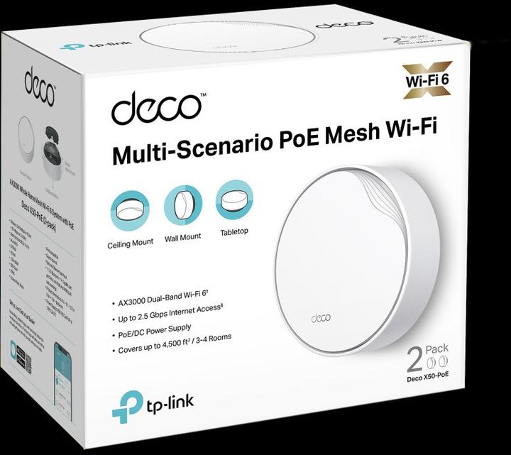 Actual product image TP-Link Deco X50-PoE (2-pack)