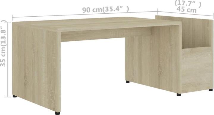 Image du produit vidaXL Couchtisch (90 x 45 x 35 cm)