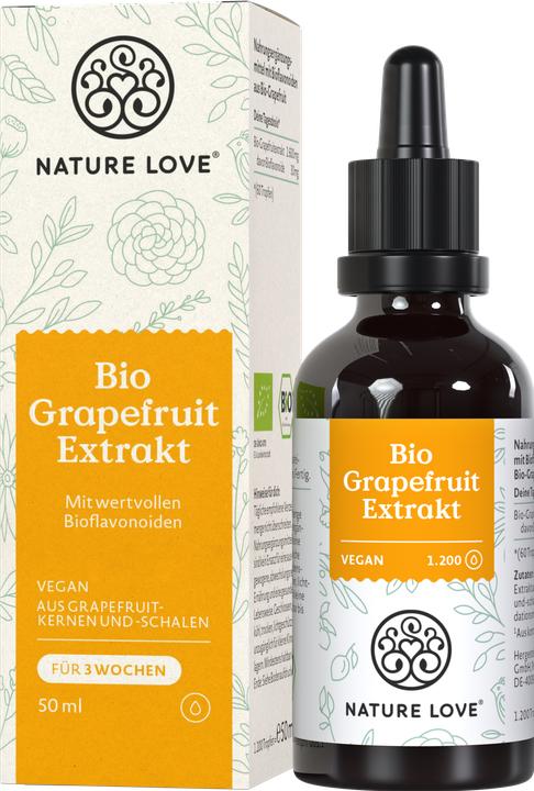 Produktbild Nature Love Bio Grapefruit Extrakt (1 Stück, Tropfen)