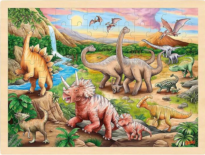 Productafbeelding Goki Inlegpuzzel Dinosaurus Migratie 96 stukjes (96 onderdelen)