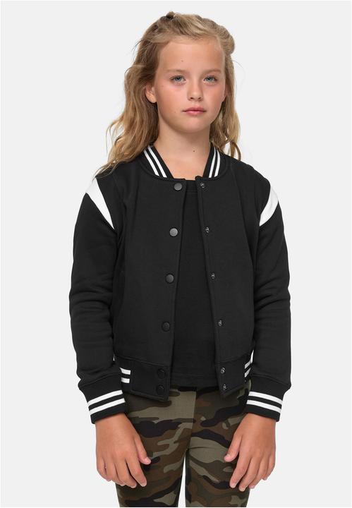 Actual product image Urban Classics Girls Inset College Sweat Jacket (110, 116)