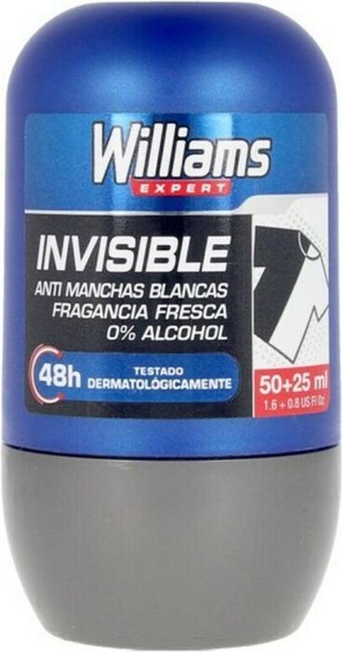 Williams INVISIBLE 48H deo roll-on 75 ml (Roll-on, 75 ml)