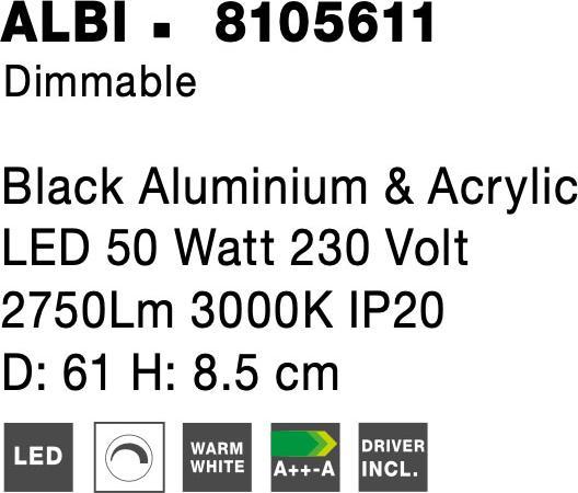 Actual product image Nova Luce Albi (2876 lm)