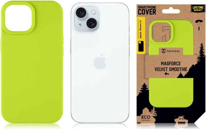 Actual product image Tactical MagForce Velvet Smoothie Cover for Apple iPhone 15 Avocado (Apple iPhone 15)