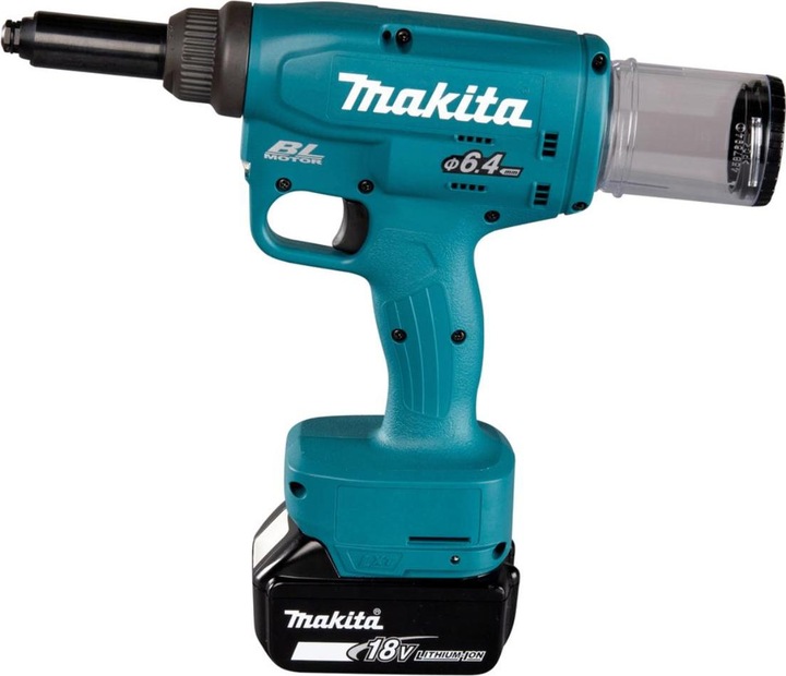 Produktbild Makita DRV 250 RFJ Akku Blindnietsetzgerät 18 V 20 kN Brushless + 2x Akku 3,0 Ah + Ladegerät + Makpa