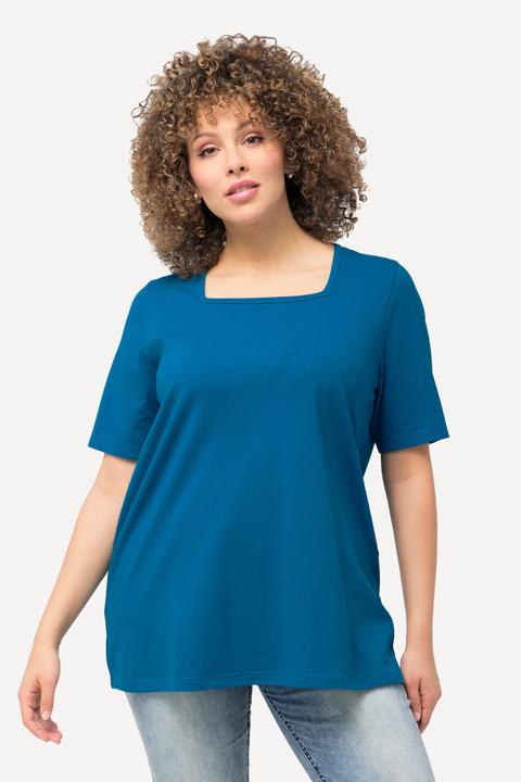Produktbild Ulla Popken T-Shirt, A-Linie, Carré-Ausschnitt, Halbarm (58)