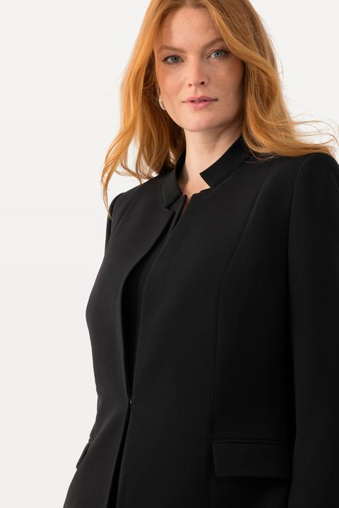 Image du produit Ulla Popken Blazer en acétate, col montant et fermeture à crochet (46)