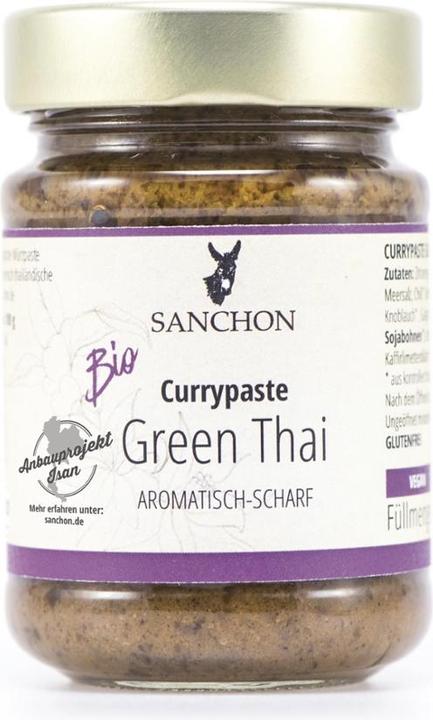 Image du produit Sanchon Pâte de curry vert thaï bio (190 g)