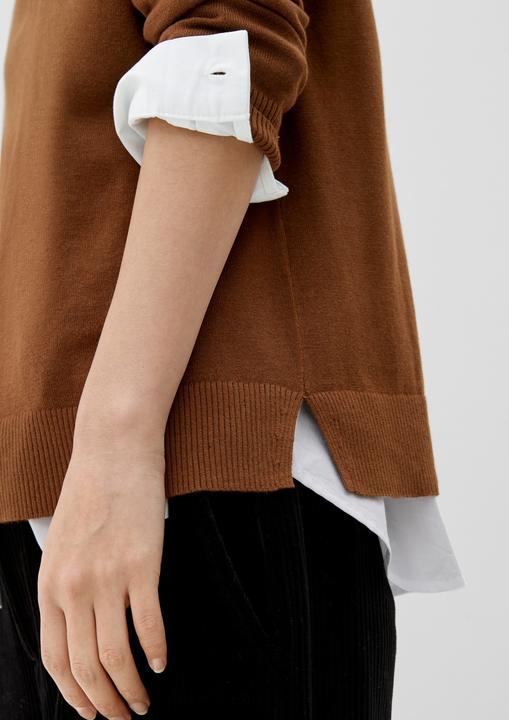 Produktbild s.Oliver Strickpullover Strickpullover aus Baumwollmix (34)