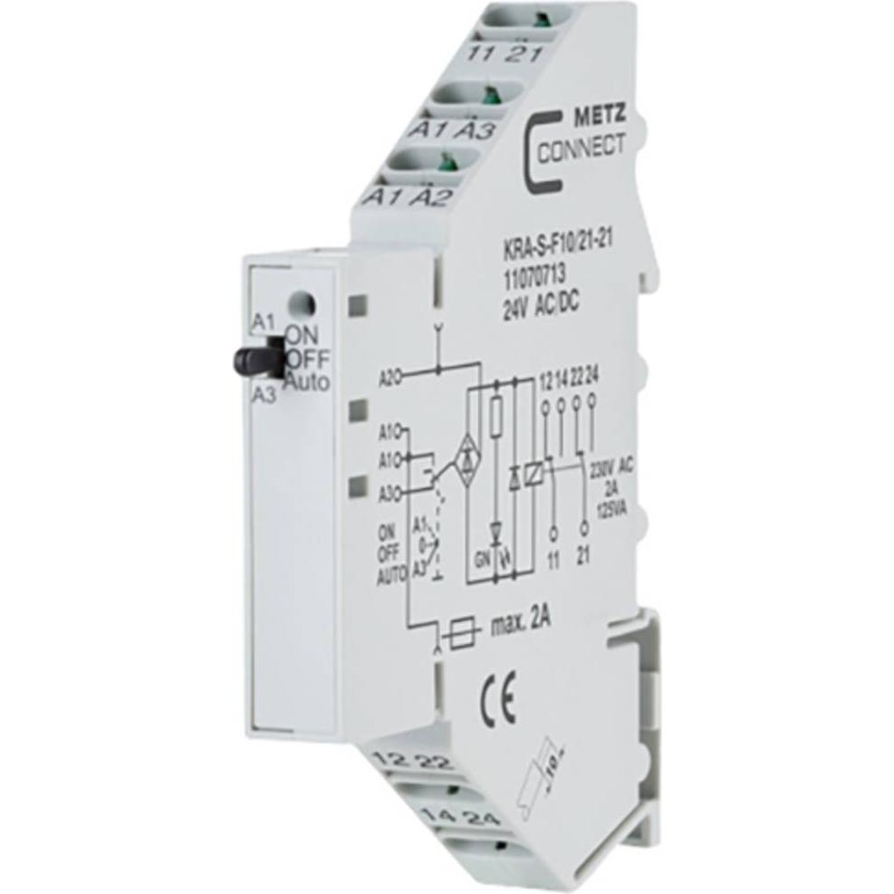 Metz Connect KRA-S-F10/21-21 Leistungsrelais Grau, Relais