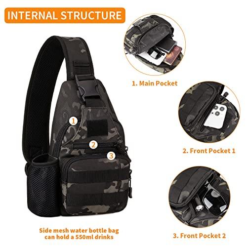 Produktbild Only-Bags.Store Tactical Chest Bag Militärische Umhängetasche Tactical Chest Sling Pack Crossbody Bag