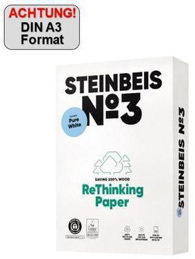 Produktbild Steinbeis Kopierpapier No.3 Rec. 80g weiss A3 500Bl (80 g/m², 500 x, A3)