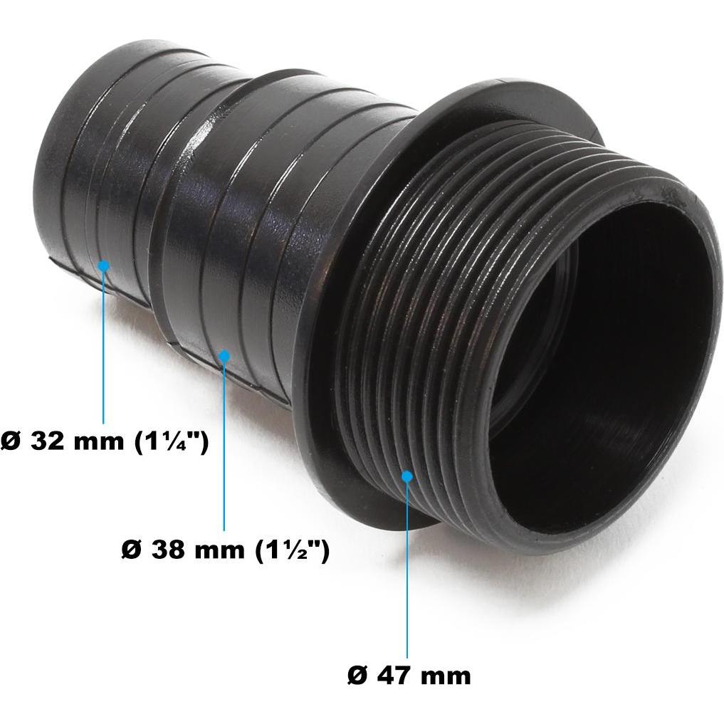 Thumbnail - SunSun, Pooltechnik, Schwimmbadpumpe HZS-750 Ersatzteil Eingang Ausgang 32/38mm Poolpumpe