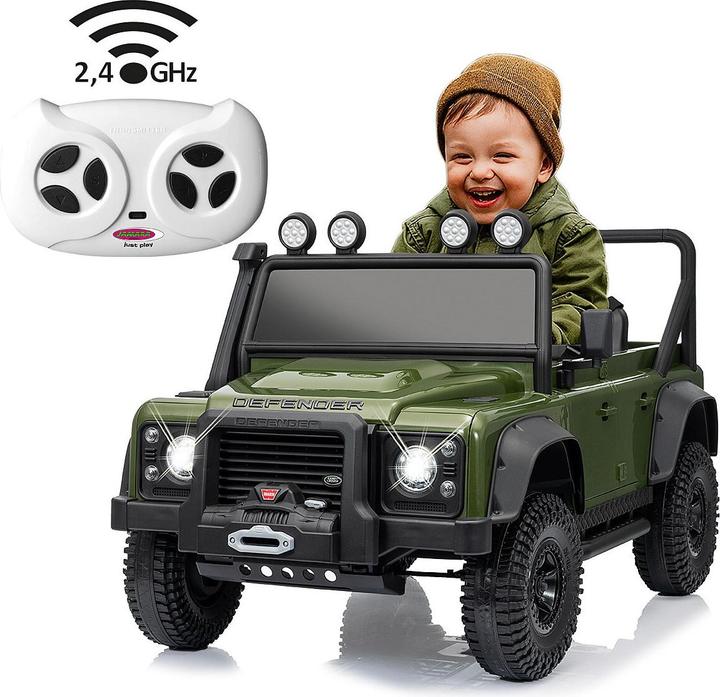 Produktbild Jamara Ride-on Land Rover Defender 110 SVX grün 2,4GHz Li-Power 12.6 (10.80 V)