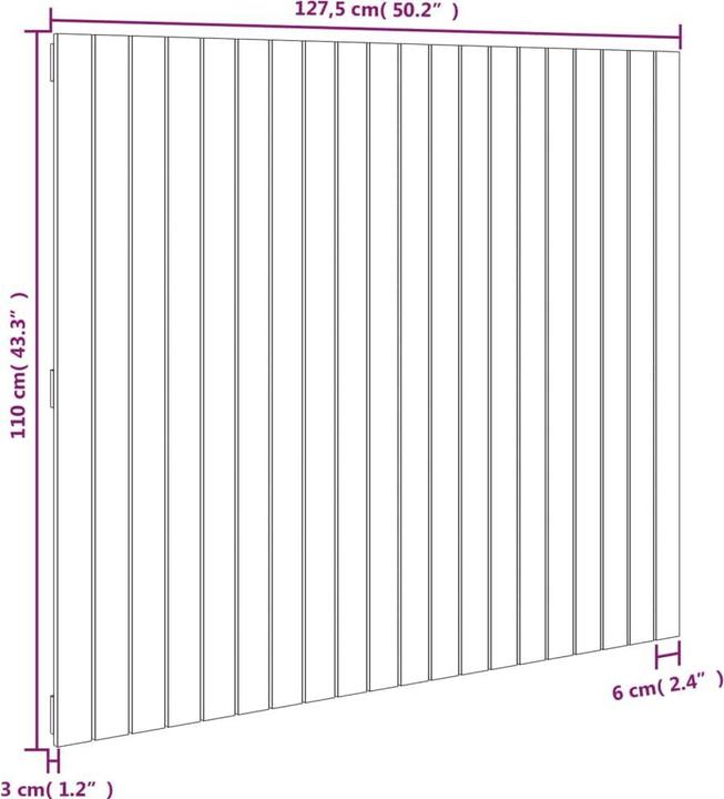 Immagine prodotto vidaXL Chloé (127,5 x 3 x 110 cm)