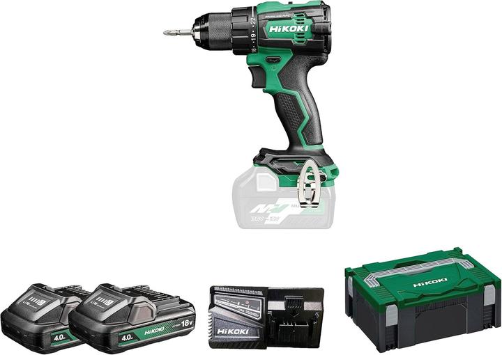 Actual product image Hikoki Cordless drill driver set DS18DE 4.0 Ah