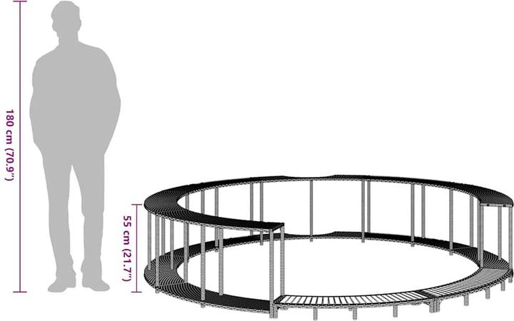 Actual product image vidaXL Whirlpool Umrandung