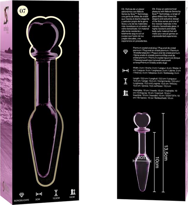Produktbild Ibiza Nebula Series By ™ - Model 7 Analplug Borosilikatglas 13,5 X 3 cm Rosa
