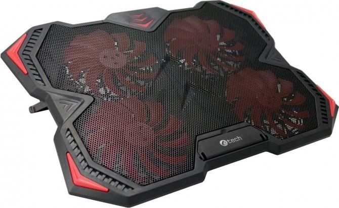 Actual product image C-Tech Zefyros notebook cooling pad (17.3") 900 RPM Black