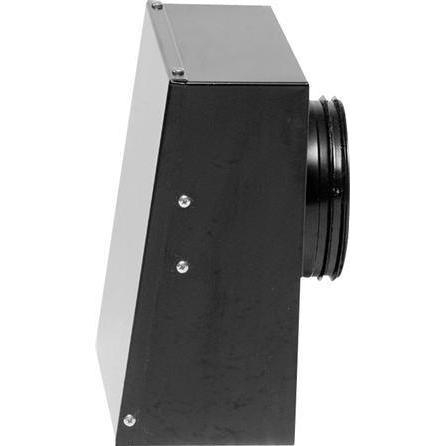 Lindab, Belüftungssystem, Wandventilator VKC 125C, schwarz lackiert, aussen an der Wand montiert, Luftstrom max. 238 m³/