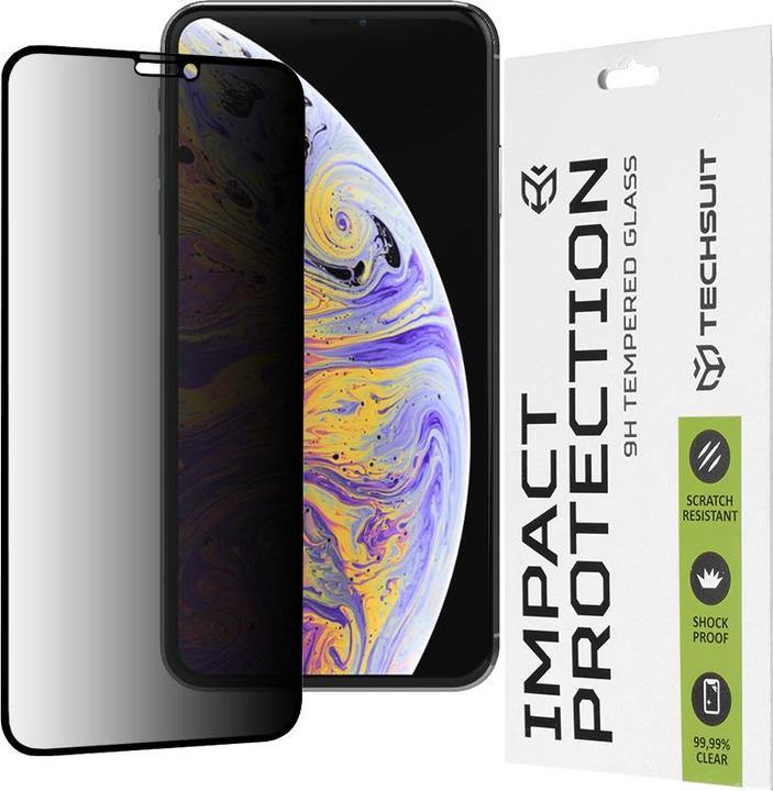 Produktbild Techsuit - 111D Privacy Full Glue - iPhone XS Max / iPhone 11 Pro Max - Black (Apple iPhone 11 Pro Max, Apple iPhone XS Max)