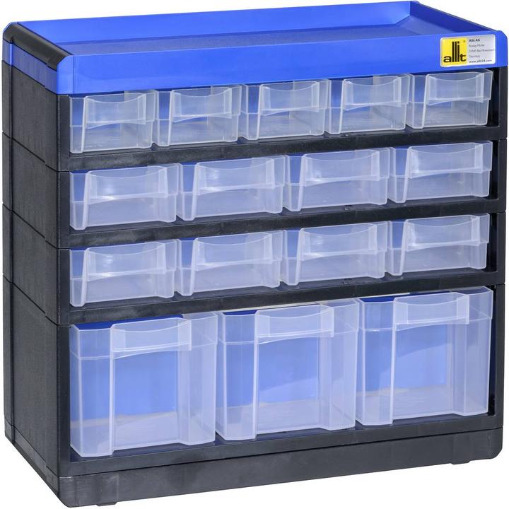 eurokraft pro Bloc-tiroirs pour petites pièces VARIOPLUS PRO, h x l x p 285 x 300 x 135 mm, 16 (30 cm, 28.50 cm)