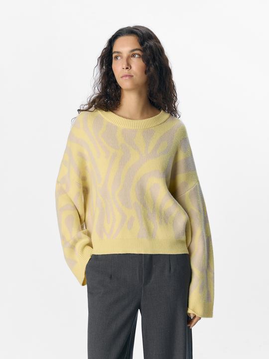 Produktbild Object Gemusterter Strickpullover (L)