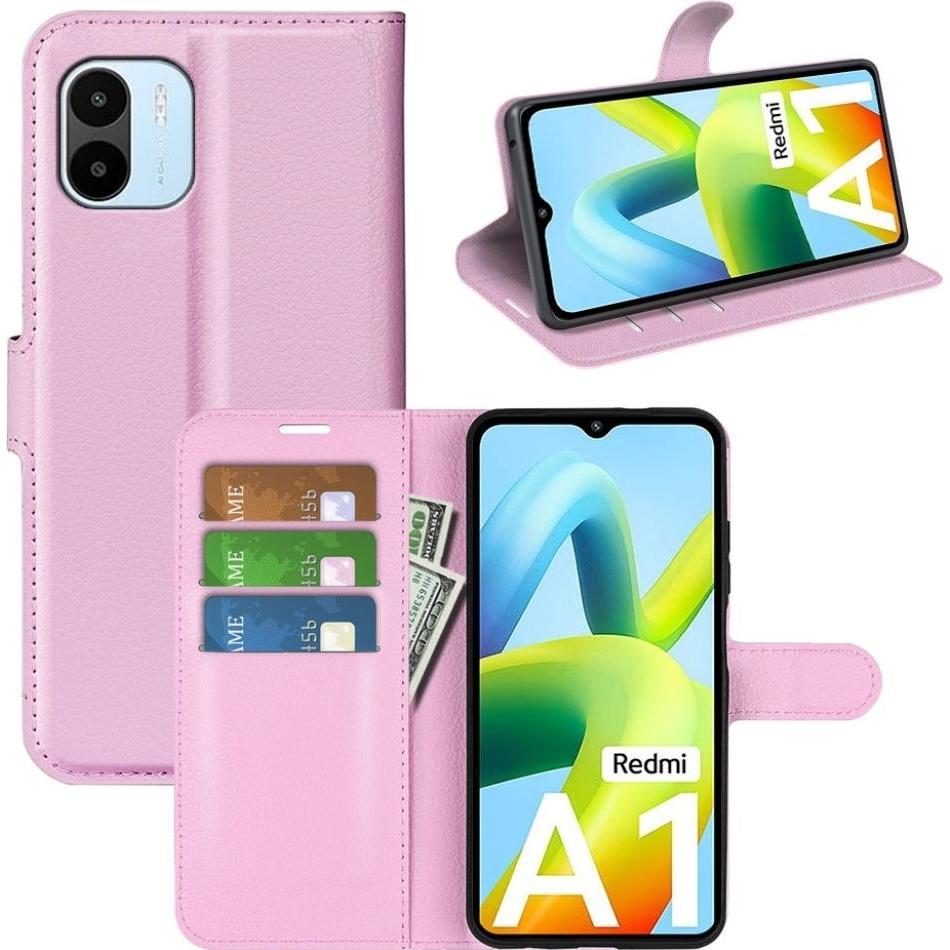 Screenguard Xiaomi Redmi A1 Leather Guard Lederhülle (Xiaomi Redmi A1), Smartphone Hülle, Rosa