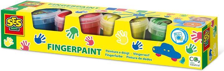 Actual product image Ses Finger paint primary colours, 4x110ml (Green, Yellow, Blue, Red, 440 ml)
